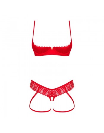 Ingridia ensemble 2 pièces ouvert - Rouge