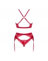 Lacelove ensemble 3 pièces - Rouge