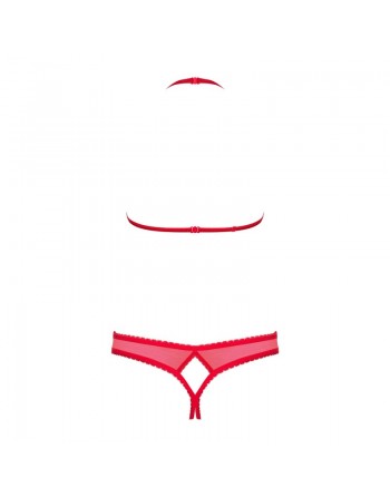 870-SEC-3 Ensemble ouvert 2 pcs - Rouge