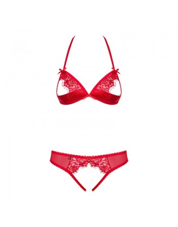 870-SEC-3 Ensemble ouvert 2 pcs - Rouge