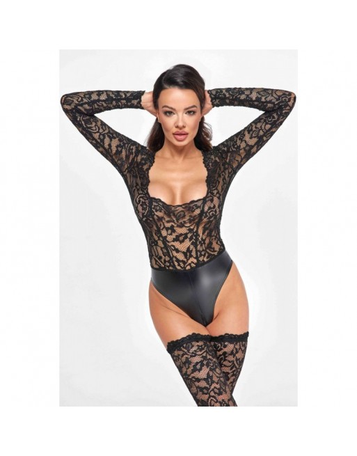 F296 Body Psyche en dentelle et wetlook F296 Body Psyche en dentelle et wetlook