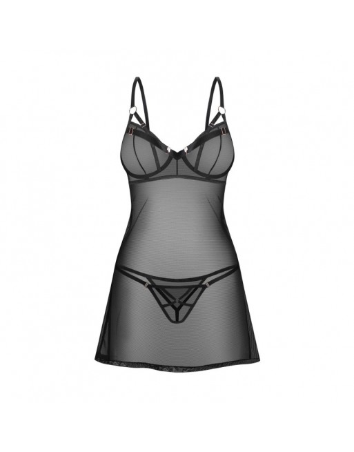 Euridia Nuisette et string - Noirs Euridia Nuisette et string - Noirs